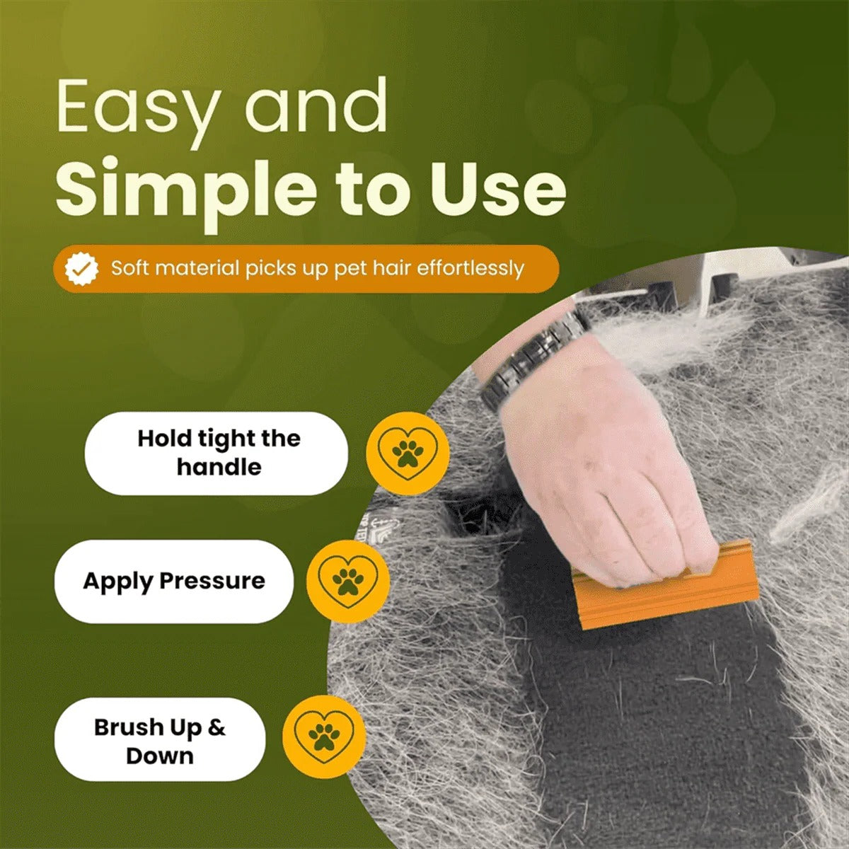 EverClean Pet Fur Remover Brush for Home & Vehicle Use