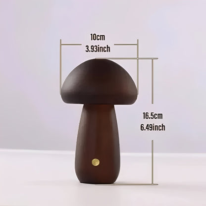 Charming LED Mood Lamp with Touch Control and Natural Finish
