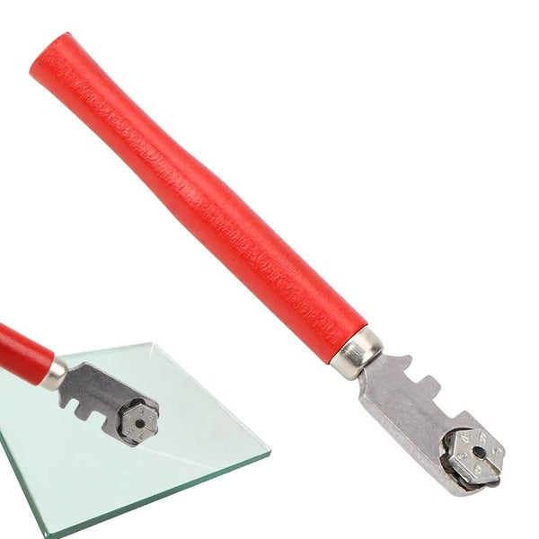 Precision Glass and Tile Scoring Tool with Weighted Design
