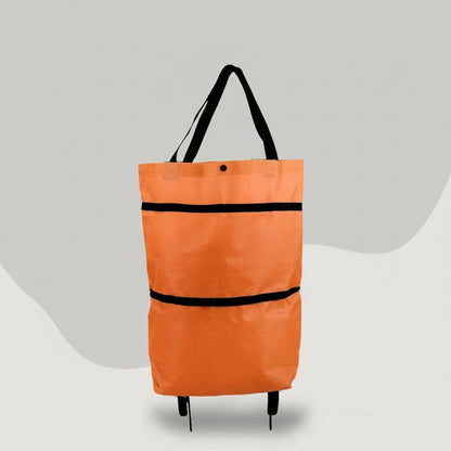Compact Rolling Grocery Bag for Effortless Transport