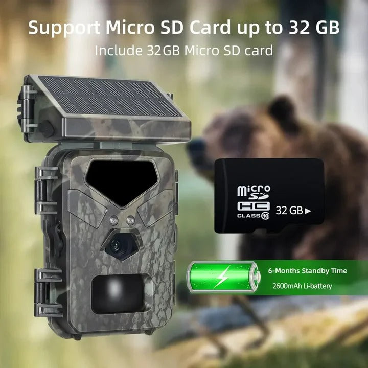 Eco-Friendly Outdoor Surveillance Camera with Infrared Vision