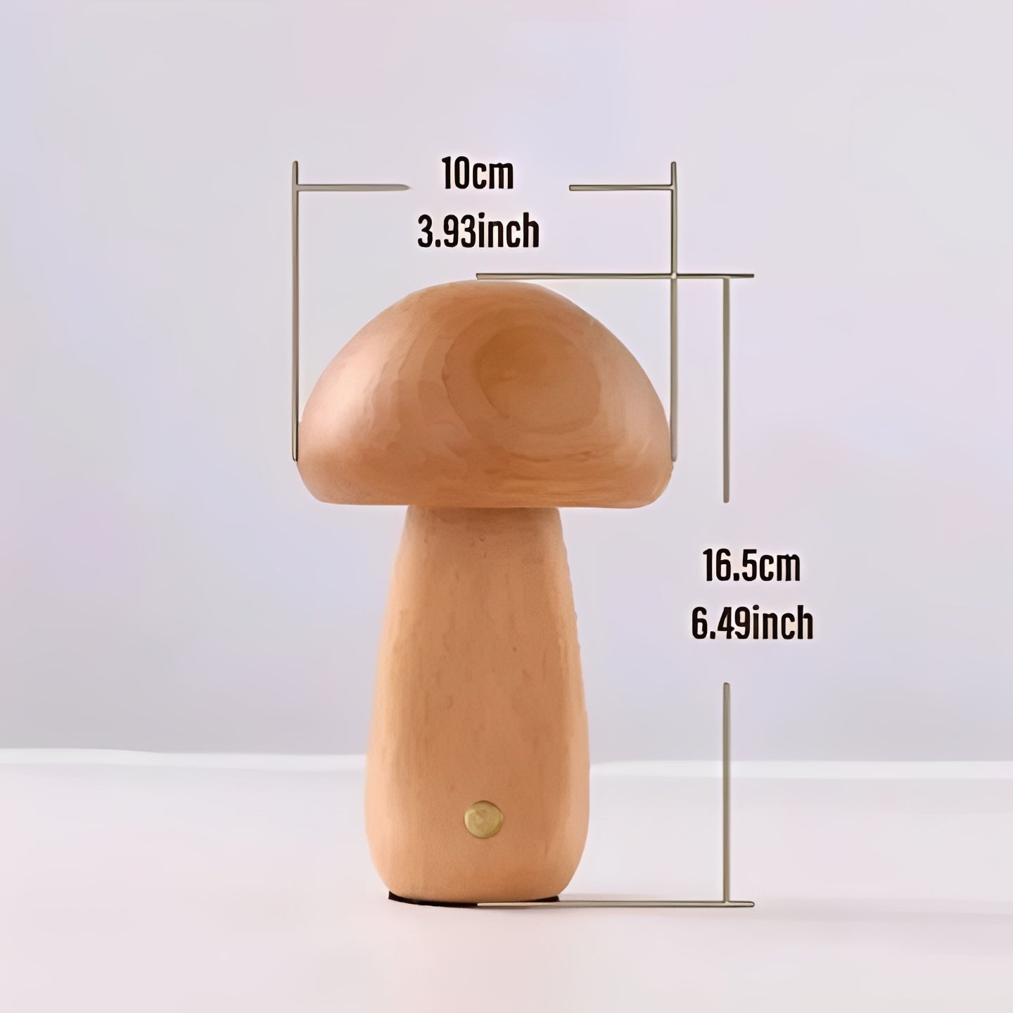 Charming LED Mood Lamp with Touch Control and Natural Finish