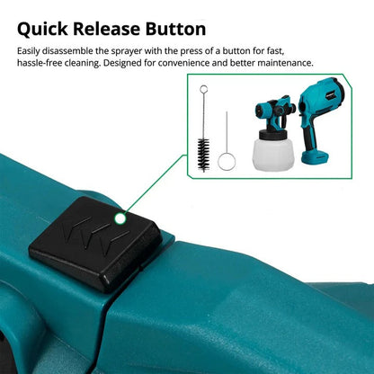 Cordless Spray Painter with Customizable Spray Patterns