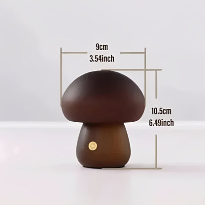 Charming LED Mood Lamp with Touch Control and Natural Finish