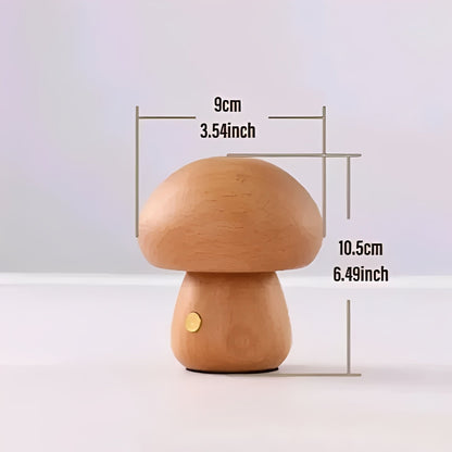 Charming LED Mood Lamp with Touch Control and Natural Finish