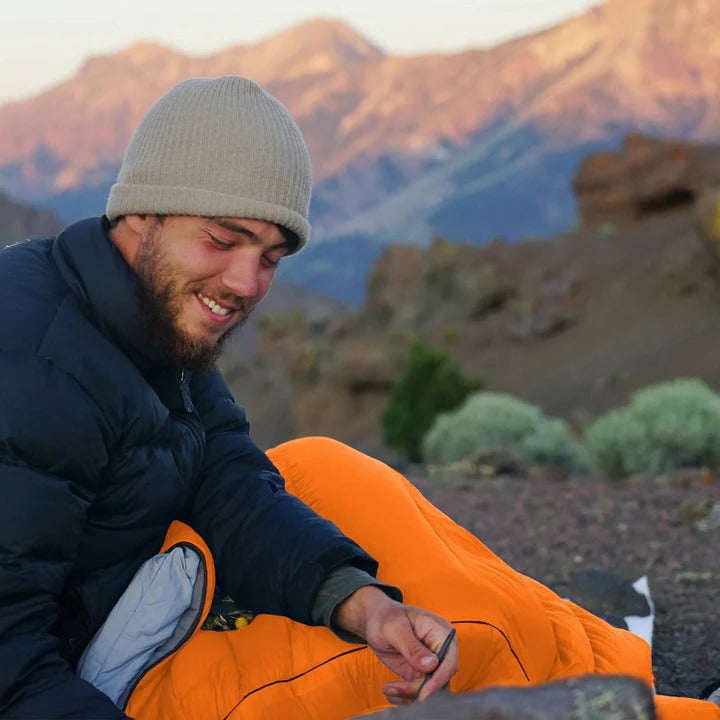 Ultra-Compact Camping Sleeping Bag with Versatile Blanket Feature