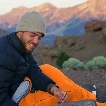 Ultra-Compact Camping Sleeping Bag with Versatile Blanket Feature