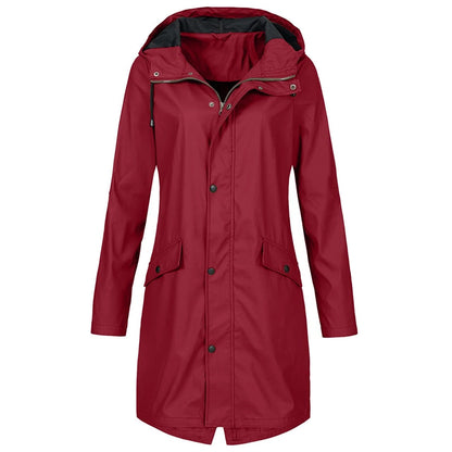 Stylish Women's Rain Jacket for All-Weather Protection