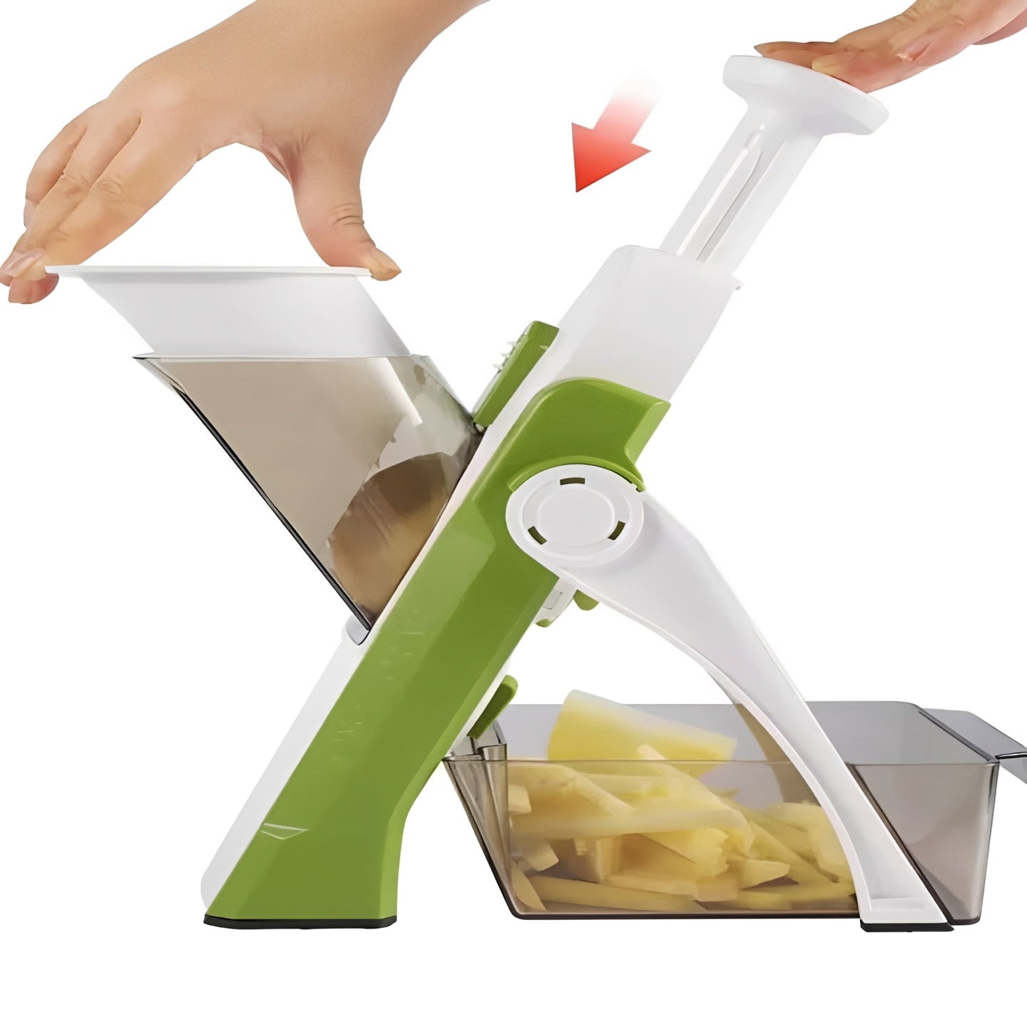 Versatile Vegetable Cutter with Convenience Tray