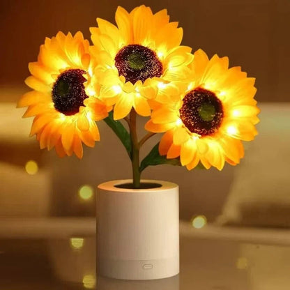 Charming Floral LED Night Light with Adjustable Brightness