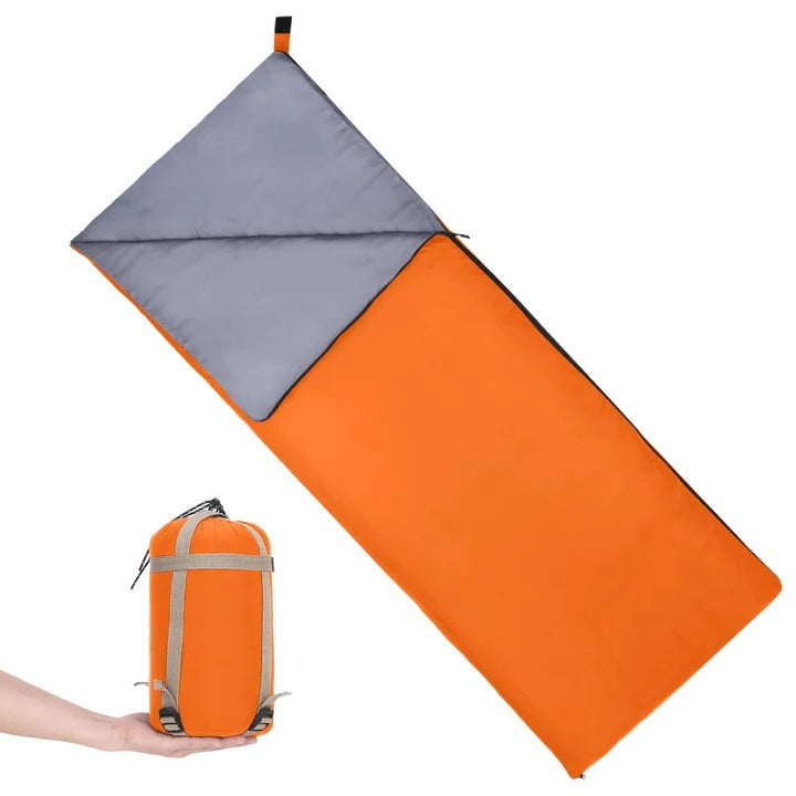 Ultra-Compact Camping Sleeping Bag with Versatile Blanket Feature