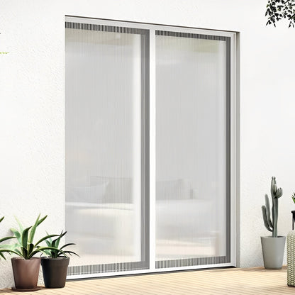 Insect-Blocking Magnetic Door Screen for Effortless Airflow