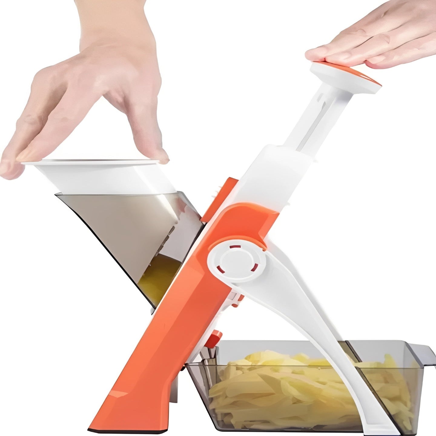 Versatile Vegetable Cutter with Convenience Tray