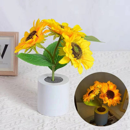 Charming Floral LED Night Light with Adjustable Brightness