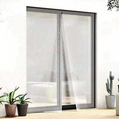 Insect-Blocking Magnetic Door Screen for Effortless Airflow