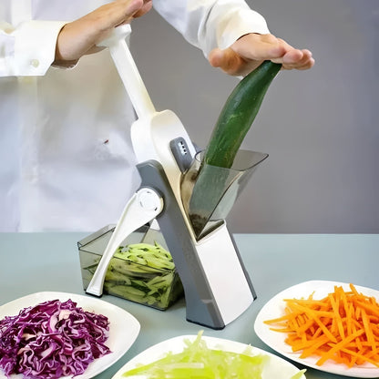 Versatile Vegetable Cutter with Convenience Tray