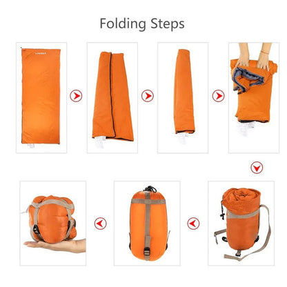 Ultra-Compact Camping Sleeping Bag with Versatile Blanket Feature