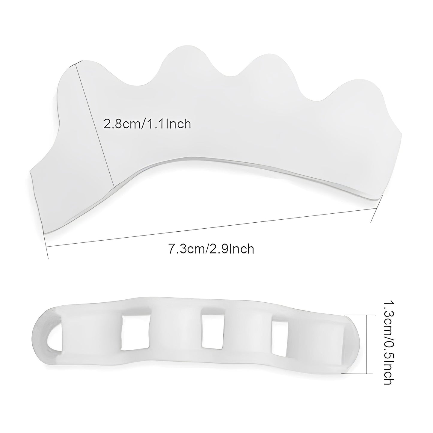 Comfort Fit Toe Spacers for Natural Alignment, 1 Pair