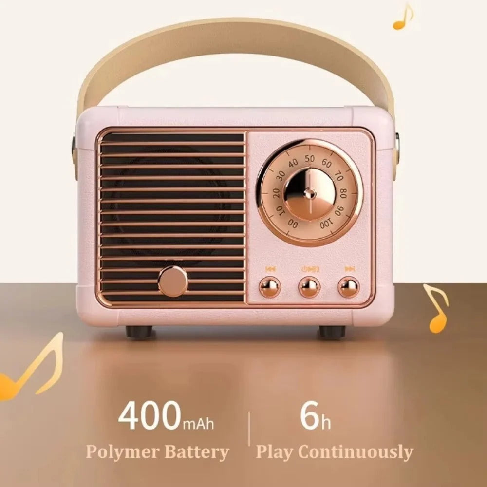 Chic Portable Bluetooth Speaker with Enhanced Bass Performance