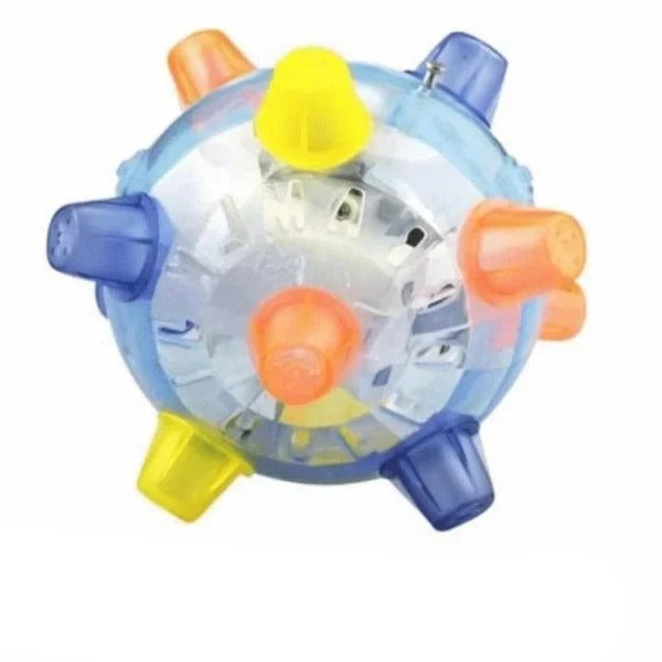 Vibrant Bouncing Ball for Dogs - Interactive Light-Up Plaything
