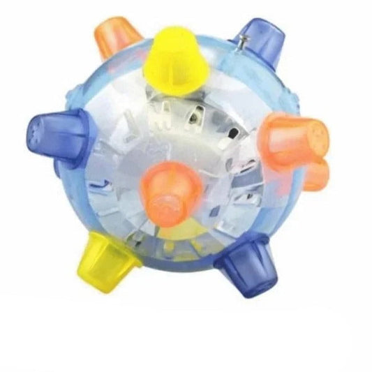 Vibrant Bouncing Ball for Dogs - Interactive Light-Up Plaything
