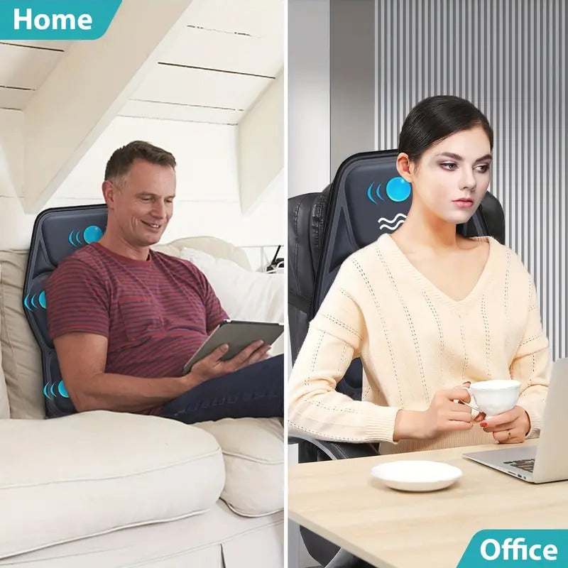 Soothing Lumbar Massager with Heat and Vibration for Ultimate Comfort