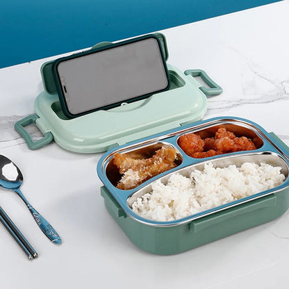 Insulated Stainless Steel Lunch Container with Compartments