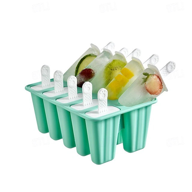 Versatile Silicone Ice Pop Maker with Reusable Sticks for Homemade Treats
