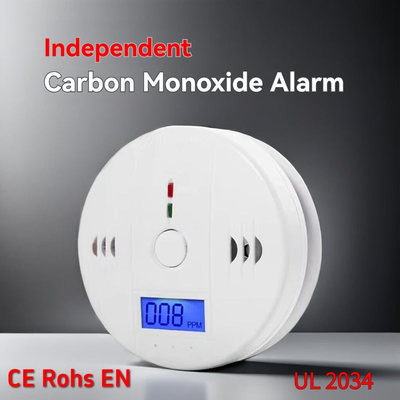 Smart Carbon Monoxide and Smoke Safety Alarm with LCD Display
