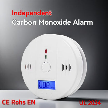 Smart Carbon Monoxide and Smoke Safety Alarm with LCD Display