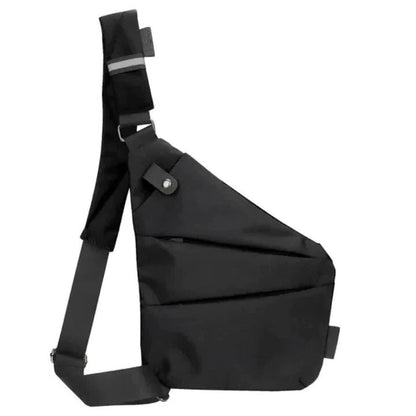 Water-Resistant Crossbody Sling Bag with Secure Zippers