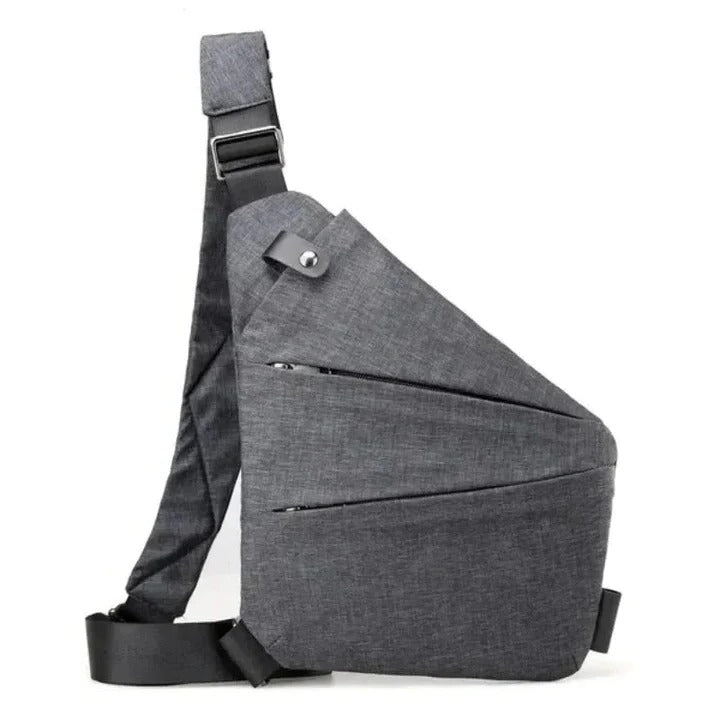 Water-Resistant Crossbody Sling Bag with Secure Zippers