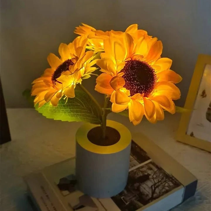 Charming Floral LED Night Light with Adjustable Brightness