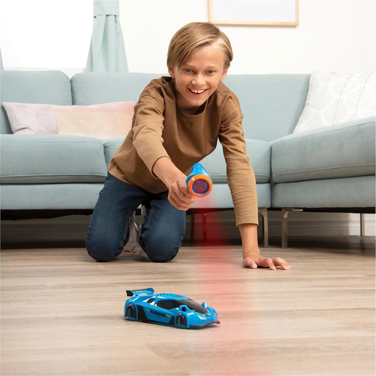 Gravity-Defying RC Car with Laser Guidance System