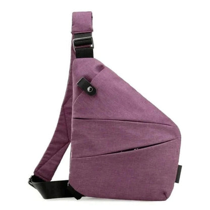 Water-Resistant Crossbody Sling Bag with Secure Zippers