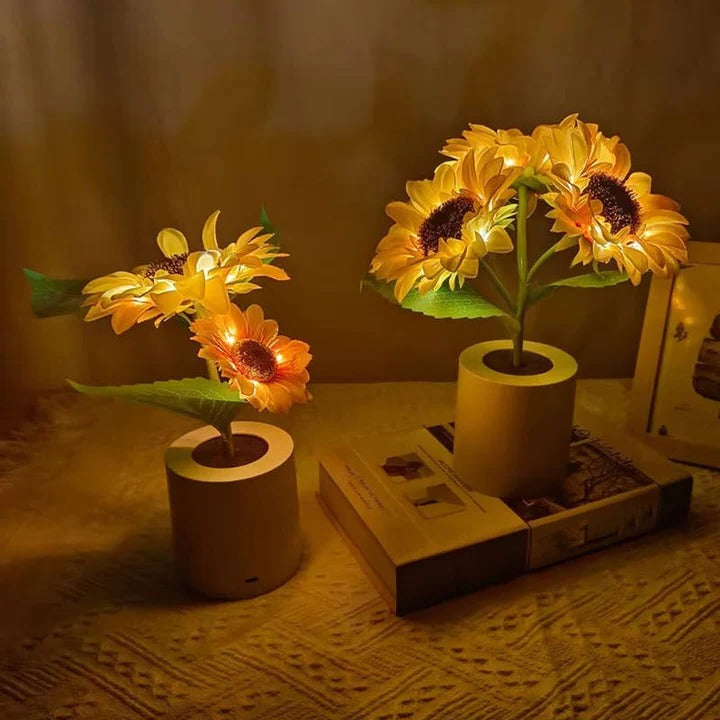 Charming Floral LED Night Light with Adjustable Brightness