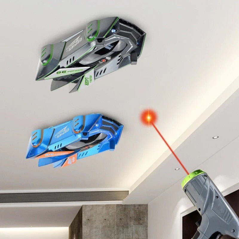 Gravity-Defying RC Car with Laser Guidance System