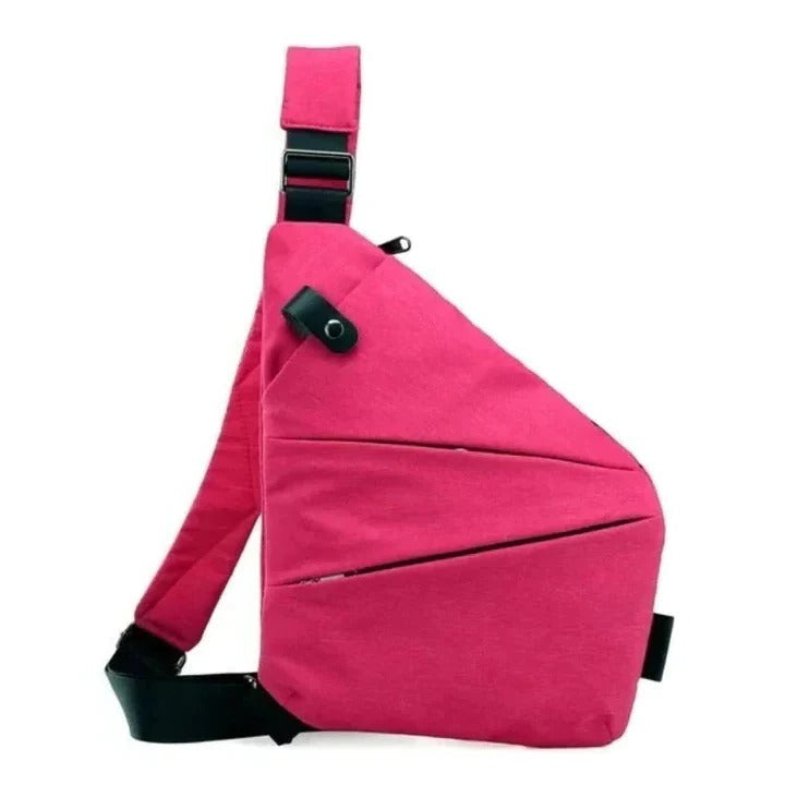 Water-Resistant Crossbody Sling Bag with Secure Zippers