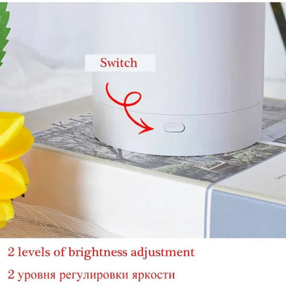 Charming Floral LED Night Light with Adjustable Brightness
