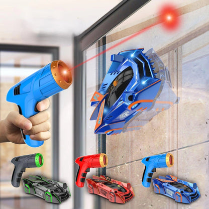 Gravity-Defying RC Car with Laser Guidance System