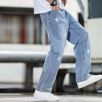 Men's Casual Wide-Leg Jeans for Effortless Style
