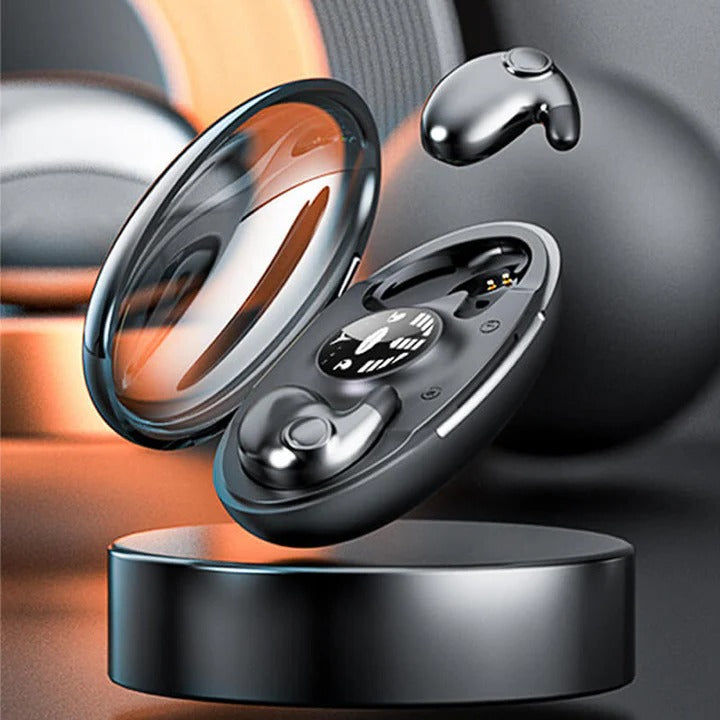 Compact Wireless Earbuds with Microphone and Charging Dock