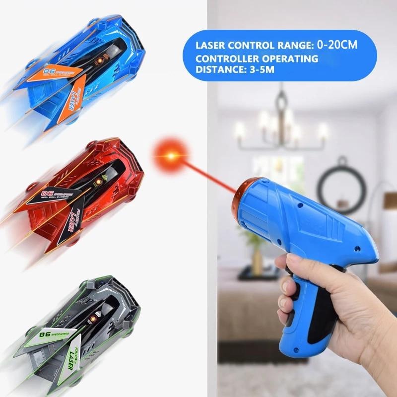 Gravity-Defying RC Car with Laser Guidance System