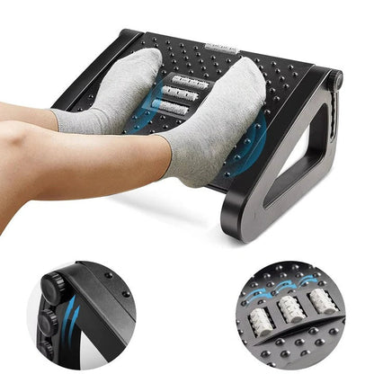 Adjustable Comfort Footrest with Non-Slip Design for Desk Use