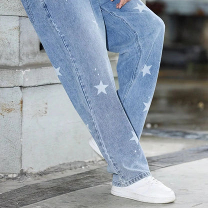 Men's Casual Wide-Leg Jeans for Effortless Style