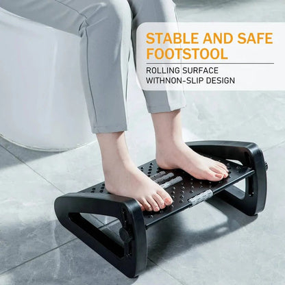 Adjustable Comfort Footrest with Non-Slip Design for Desk Use