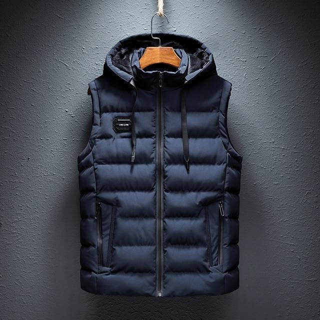 Essential Sleeveless Hooded Layering Vest