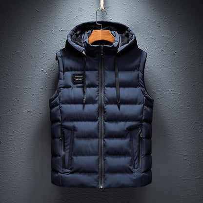 Essential Sleeveless Hooded Layering Vest