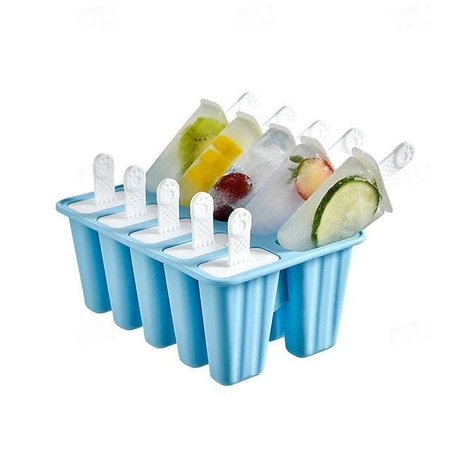 Versatile Silicone Ice Pop Maker with Reusable Sticks for Homemade Treats