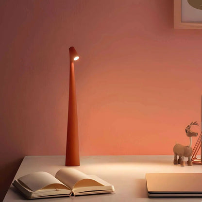 Portable Aluminum Desk Lamp with Adjustable Brightness & USB Charge